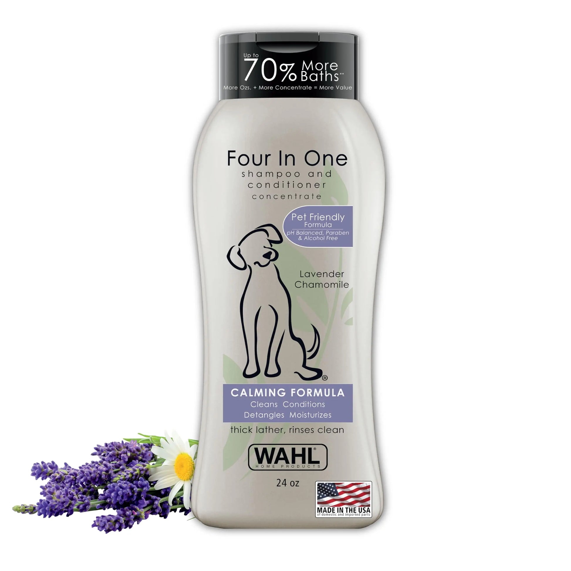 Wahl 820000 4-in-1 Shampoo, Lavender Chamomile 700 ML Wahl