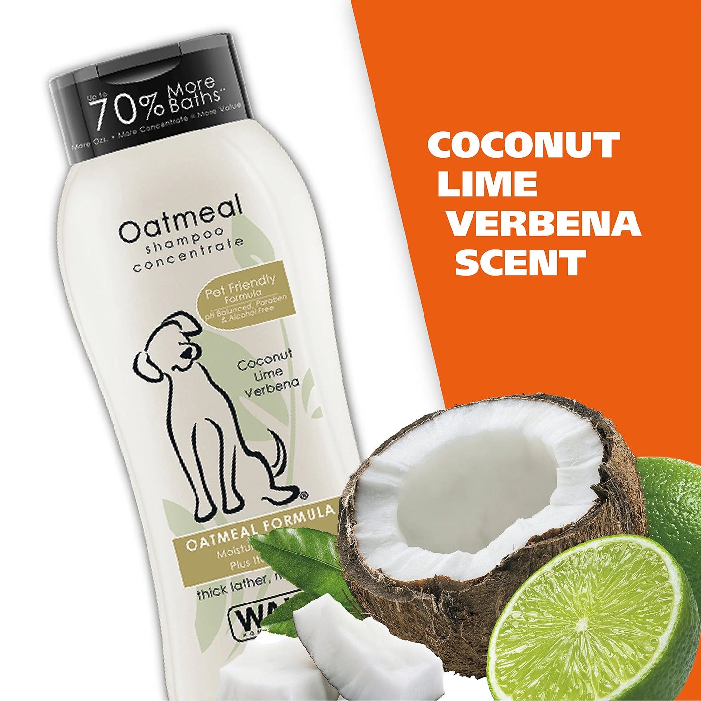 Wahl 820004 Oatmeal Shampoo, Coconut Lime Verbena 709 ml, 1 Piece Wahl