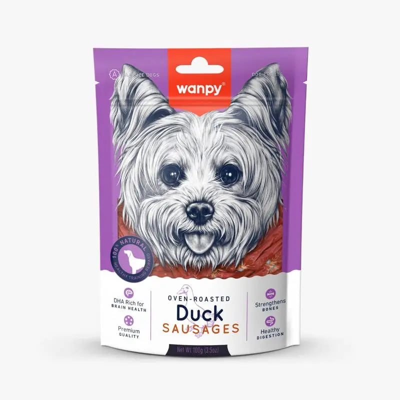 Wanpy Oven - Roasted Duck Sausages (Pack of 2) Sold by DogsNCats Wanpy