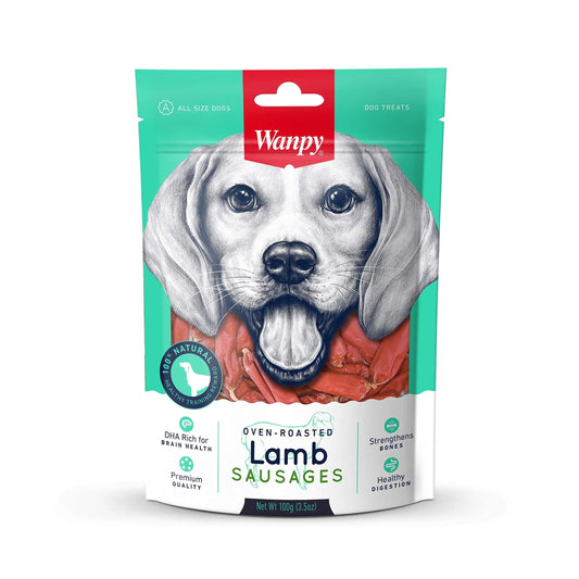 Wanpy Oven - Roasted Lamb Sausages (Pack of 2) Sold by DogsNCats Wanpy