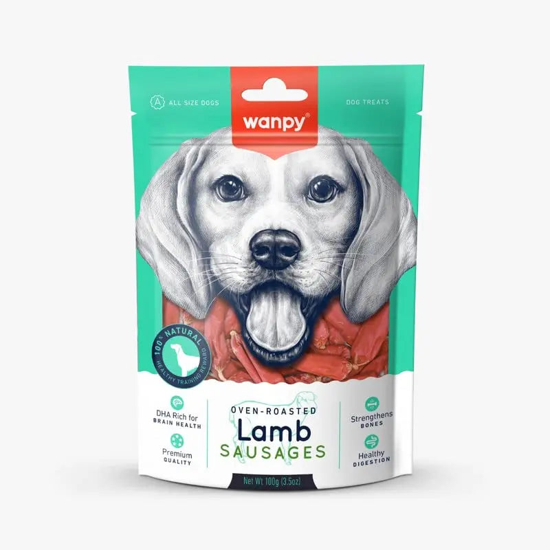 Wanpy Oven - Roasted Lamb Sausages (Pack of 6) Sold by DogsNCats Wanpy