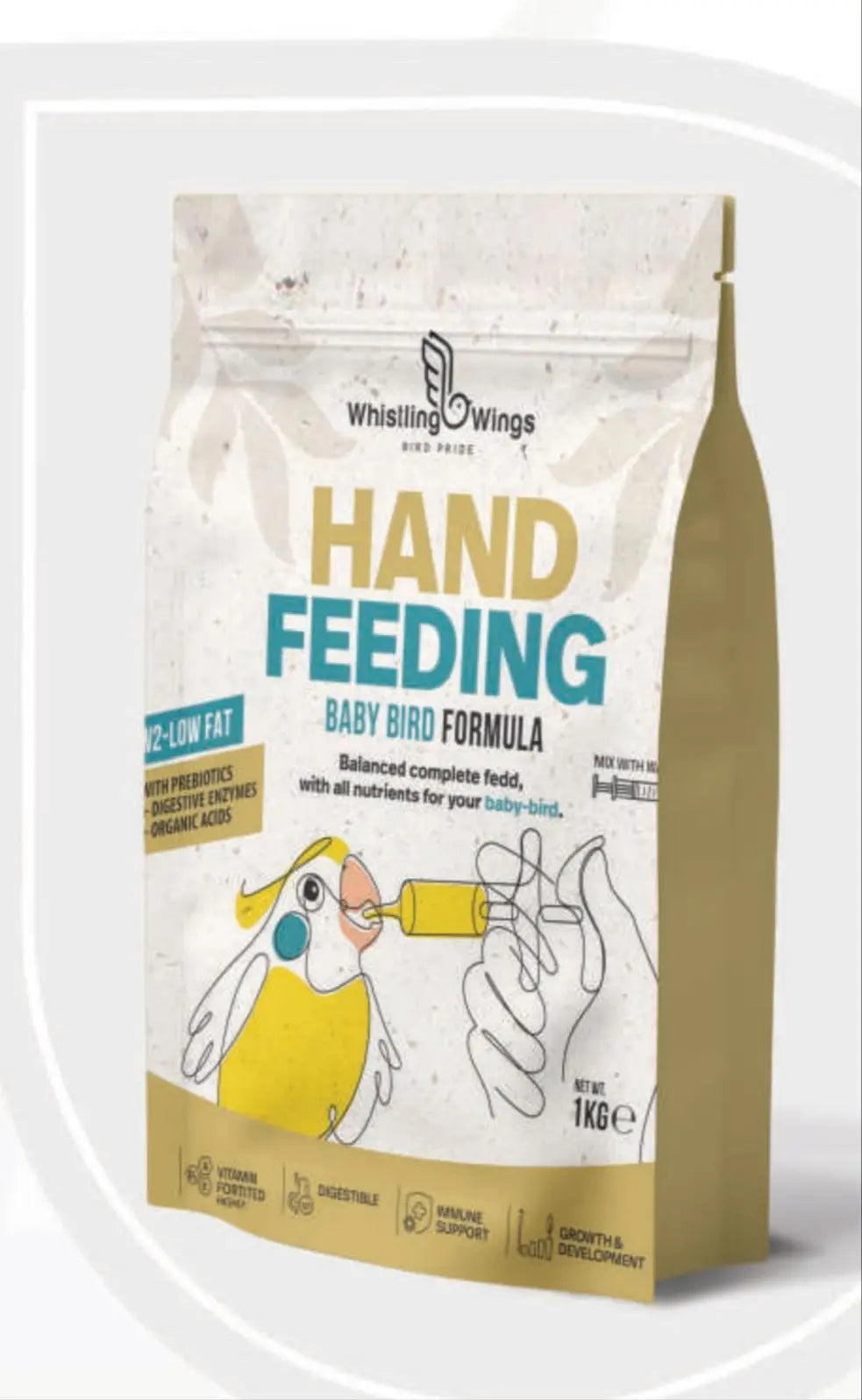 Whistling wings handing formula for birds w2 low fat 1kg Amanpetshop-