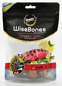 WiseBones Gnawlers Salmon with Lemon, 200 g (Medium) WiseBones