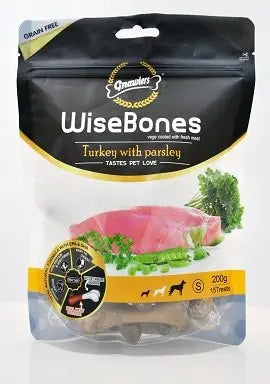 WiseBones Gnawlers Turkey with Parsley, 200 g (Small) WiseBones