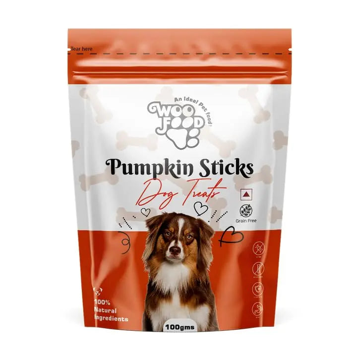 WooFood Pumpkin Sticks Dog Treats Amanpetshop-