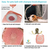 ZOIVANE Dog Bath Brush | Soft Silicone Bristles Pet Grooming/Bathing & Massage Brushes | Dog & Cat Accessories | Labrador, German Shepherd, Golden Retriever | Shampoo Dispenser Washing Brush-Pack of 1 ZOIVANE