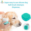 ZOIVANE Dog Bath Brush | Soft Silicone Bristles Pet Grooming/Bathing & Massage Brushes | Dog & Cat Accessories | Labrador, German Shepherd, Golden Retriever | Shampoo Dispenser Washing Brush-Pack of 1 ZOIVANE