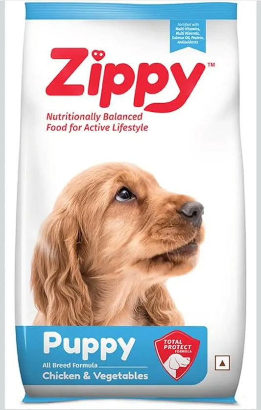 Zippy Puppy Dry Dog Food - 20 Kg, Real Chicken & Vegetables, Nutritionally Balanced Dog Amanpetshop-