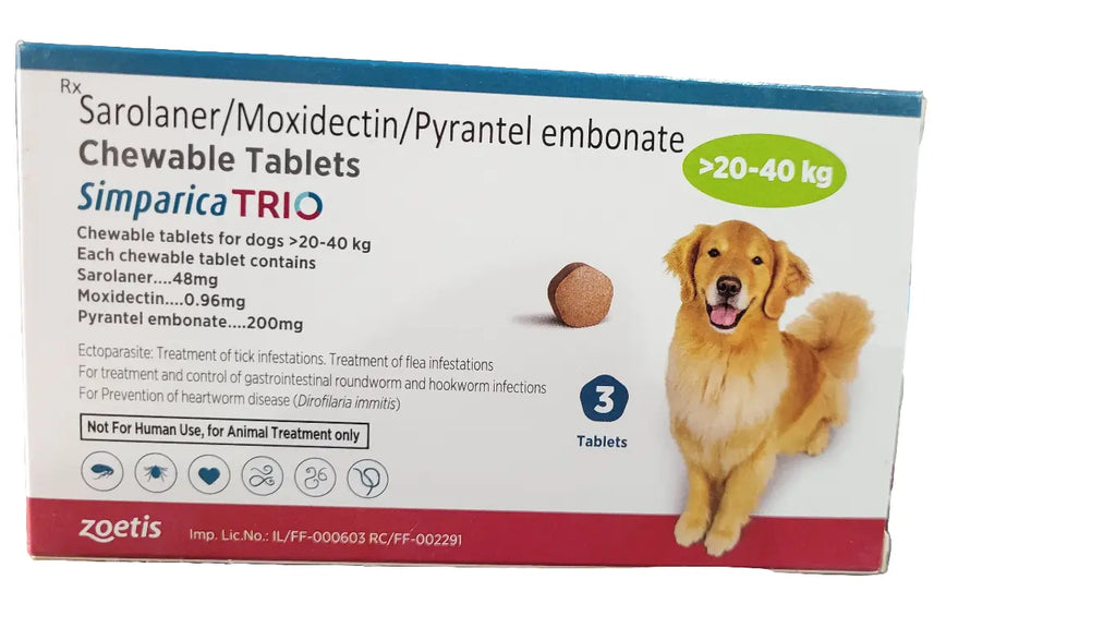 Flea Tick Otc Hookworm Treatment For Dogs Simparica Trio What'