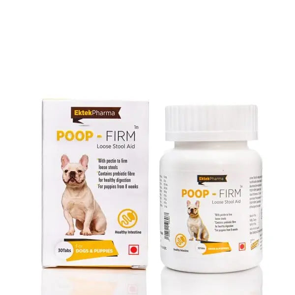 all4pets Poop Firm Tablets Loose Stool Aid for Dogs and Puppies(30 Tabs) all4pets