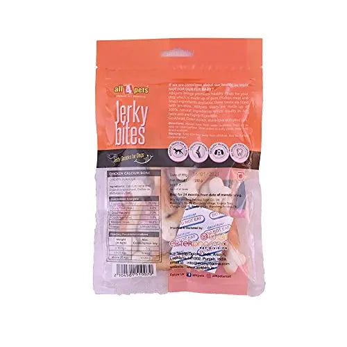 ALL4PETS Jerky Bites-Chicken & Liver Chips 100GM all4pets