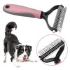 About Space Pet Grooming Comb, Double Side Dematting and Tangle Removing, Undercoat Rake for Cats & Dogs, Pink/Blue Assorted Color Kurtzy