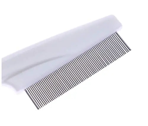 AlexVyan Long Handle with Small Teeth Nit Lice Terminator Comb For Humen Men Women and Pet Dog Cat Hair Rid Head lice Super density Stainless Steel Metal Teeth Remove Nits Brush Comb (Mix Color) Alexvyan