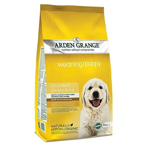 Arden Grange Weaning/Puppy Dog Food Rich in Fresh Chicken and Rice, 6 kg Arden Grange