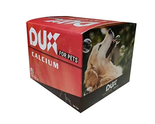 DUX Calcium & Vitamin Tablets for Pets, Dogs ,Cats for Smoother, shinier Coat & Reduce Shedding Combo 2 DUX NUTRI FORMULA