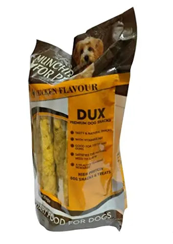 DUX Delicious Dog Chicken MUNCHIS, Chicken Treats,Chewing Sticks for Dog 450 GM Pack of 2 DUX NUTRI FORMULA