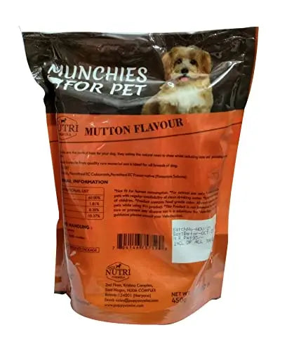 DUX Delicious Dog Mutton MUNCHIS, Chicken Treats,Chewing Sticks for Dog 450 GM Pack of 2 DUX NUTRI FORMULA