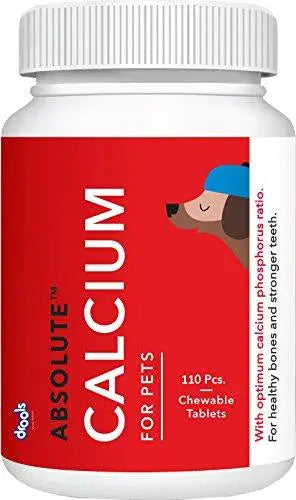 Drools Absolute Calcium Tablet- Dog Supplement, 110 Pieces Drools