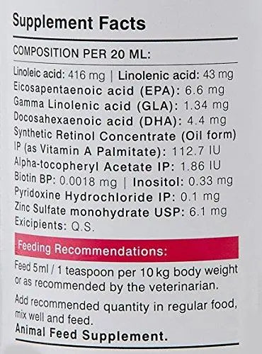 Drools Absolute Skin + Coat Syrup- Dog Supplement, 300ml Amanpetshop