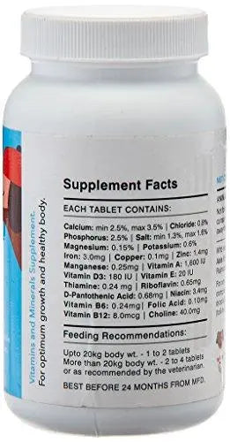 Drools Absolute Vitamin Tablet- Dog Supplement, 50 Pieces Drools
