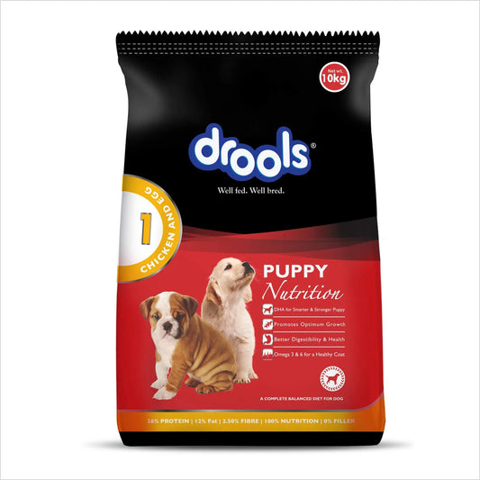 Drools Chicken and Egg Puppy Dog Food, 10kg +2kg free Amanpetshop