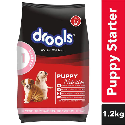 Drools Puppy Starter Dog Food, 1.2kg Amanpetshop