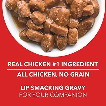 Drools Puppy Wet Dog Food, Real Chicken and Chicken Liver Chunks in Gravy, 24 Pouches (24 x 150g) Drools