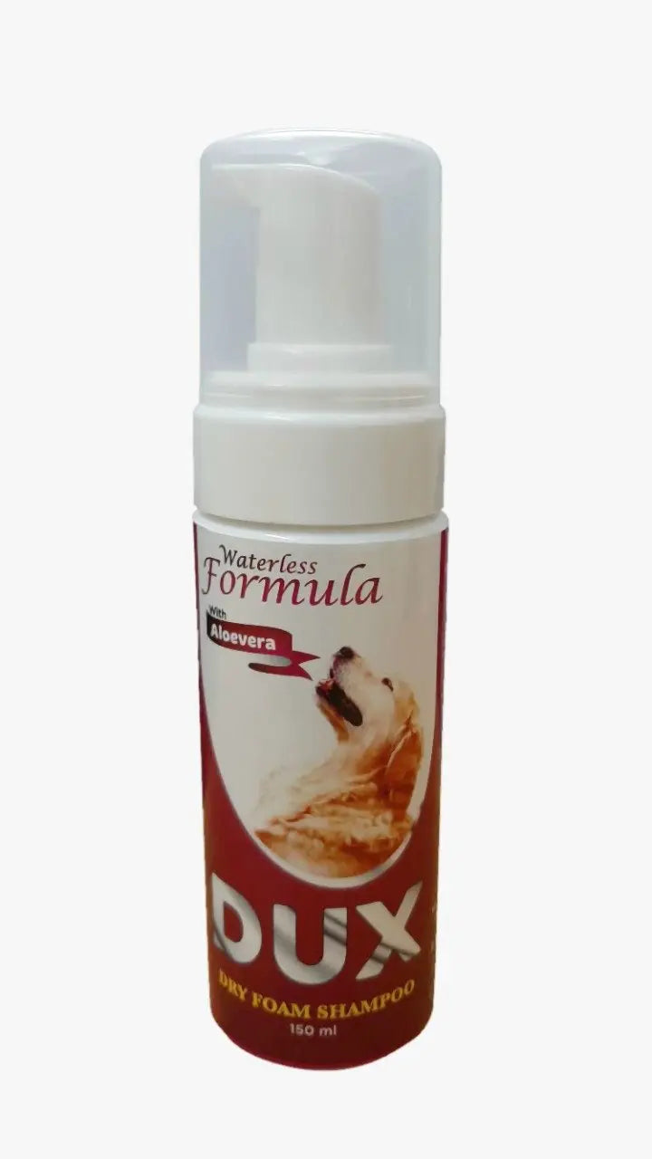 Dux Dry Foam Shampoo with Neem and Alovera Extract Grooming Shampoo 150 ml Amanpetshop
