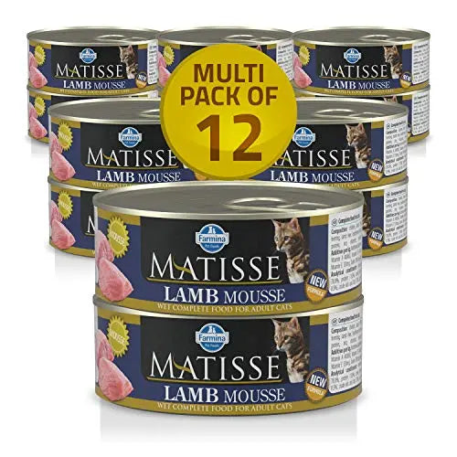 FARMINA Matisse CAT Mousse Lamb, Wet Food, Adult Cat, 12 Cans X 80 GMS Each Amanpetshop