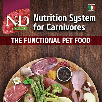 FARMINA N&D Quinoa Skin and Coat Dry Dog Food, Grain-Free, Adult Breed, 7-kg, Quail Coconut and Turmeric FARMINA PET FOODS