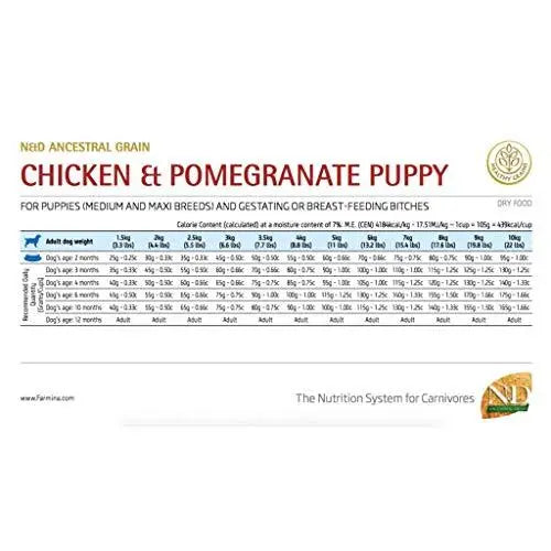 Farmina Low Grain Starter for Puppy, Chicken and Pomegranate, 12 kg Amanpetshop