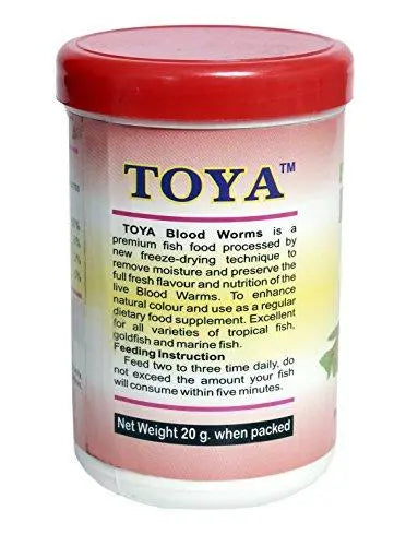 Generic Toya Blood Worms - 20Gm Amanpetshop-