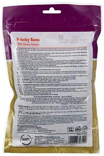 Gnawlers Chicken V-Lucky Bone Dogs Treat, 270 g Amanpetshop