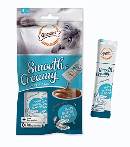 Gnawlers Smooth Creamy Treats Combo Mussel x6 Amanpetshop