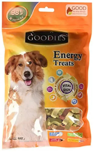 Goodies energy Treats Bone Shaped for Dogs 500g Amanpetshop