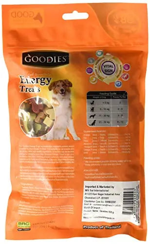 Goodies energy Treats Bone Shaped for Dogs 500g Amanpetshop