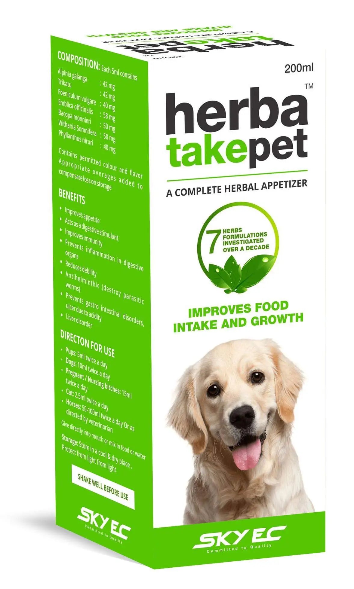 Herbatakepet 200ml for dogs and cats Amanpetshop