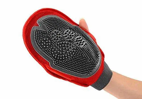House Of Quirk Pets Grooming Mitt Nylon Mesh Pet Brush (Color As Per Availability) HOUSE OF QUIRK