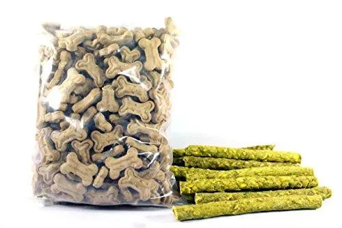 Jacky Treats-Combo Puppy Bone Biscuit 1kg And Chicken munchy 450gm Jacky Treats