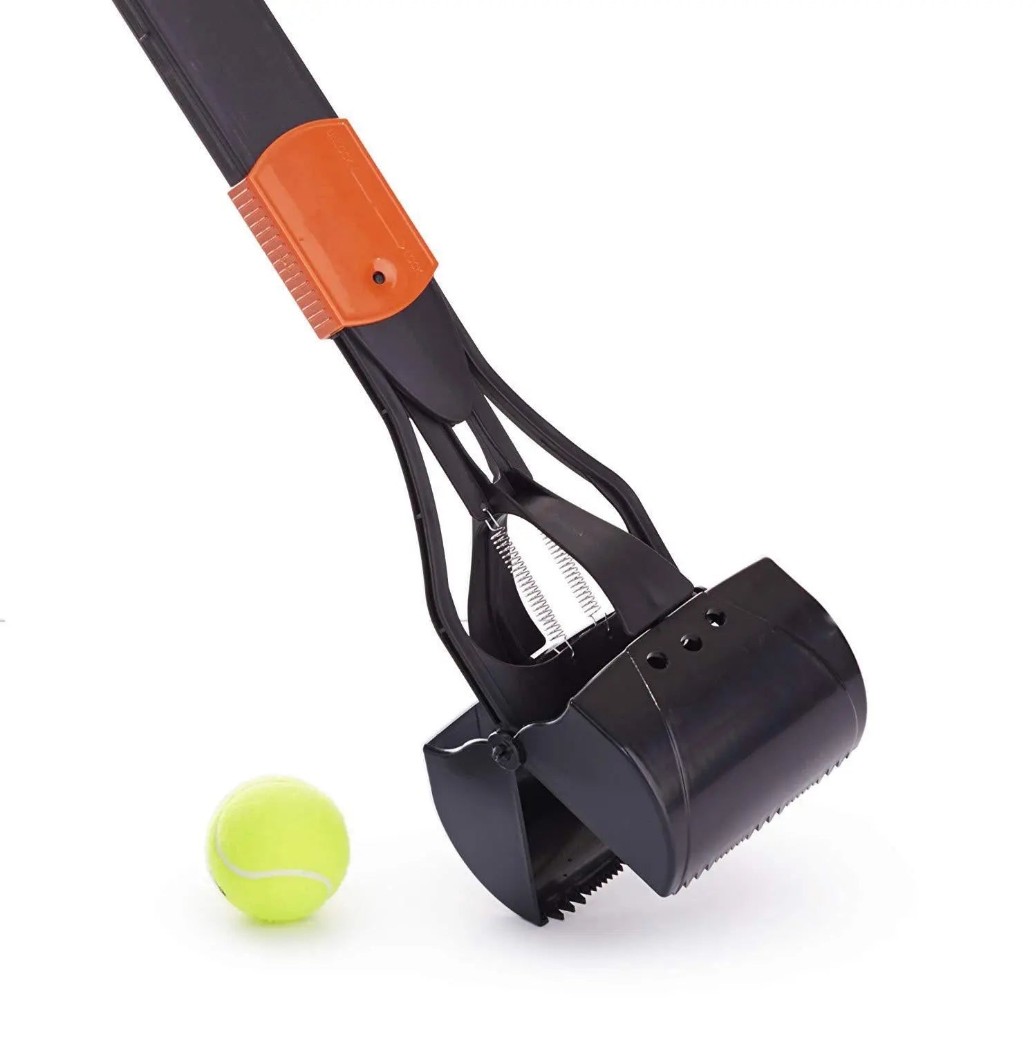 Jacky Treats Jaw Clamp Poop Litter Scooper 26 Inch for Large Dogs Small Dogs Puppies Cats Colour May Vary