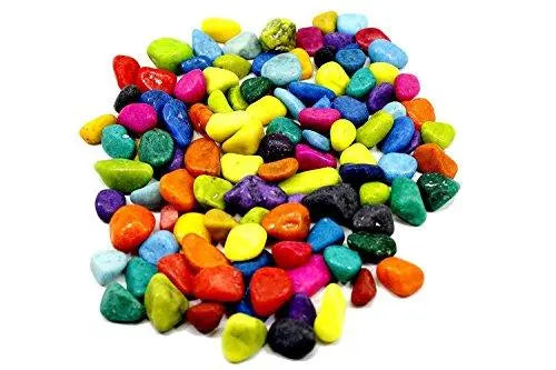 Jacky Treats Multi-Colour Aquarium Decor Pebbles 1kg Amanpetshop