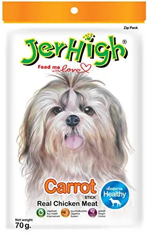 JerHigh Carrot Stix Dog Treats, 70 g JerHigh