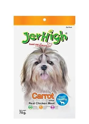 Jerhigh Carrot Stix Dog Treats, 70 g (Pack of 3) Jer High