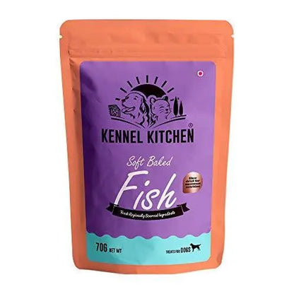 Kennel Kitchen Soft Baked Fish Sticks Treats for Dogs, 70g (Pack of 3) Kennel Kitchen