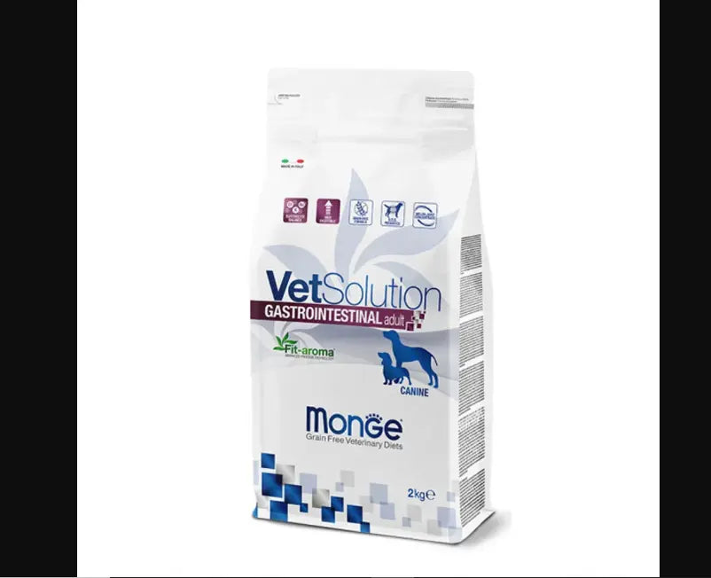 MONGE VETSOLUTION CANINE-GASTROINTESTINAL ADULT 2KG FOR DOGS Amanpetshop