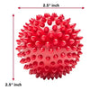 Meat Up Non-Toxic Rubber Stud Spike Hard Ball Chew Toy, Puppy/Dog Teething Toy - 3 inches Meat Up