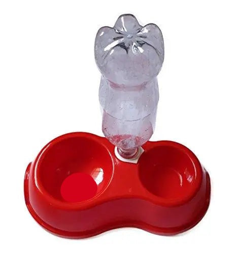 Mera Puppy Dual Dog Food Bowl with Bottle Holder and Water-Auto Dispenser Mera Puppy