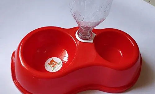 Mera Puppy Dual Dog Food Bowl with Bottle Holder and Water-Auto Dispenser Mera Puppy