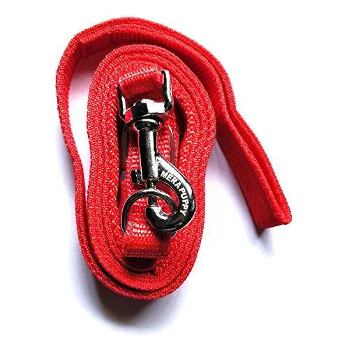 Mera Puppy Leash with Collar Set Suitable for Big Size Puppies and Regular Dogs (Red) Mera Puppy