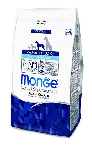 Monge Daily Line - Medium Puppy & Junior with Chicken 3 kg Amanpetshop